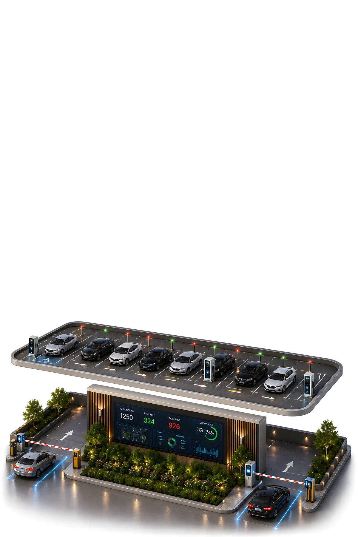 Parking deck added above the ground floor